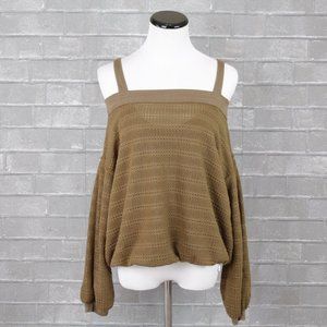 Free People Army Green Sweater S